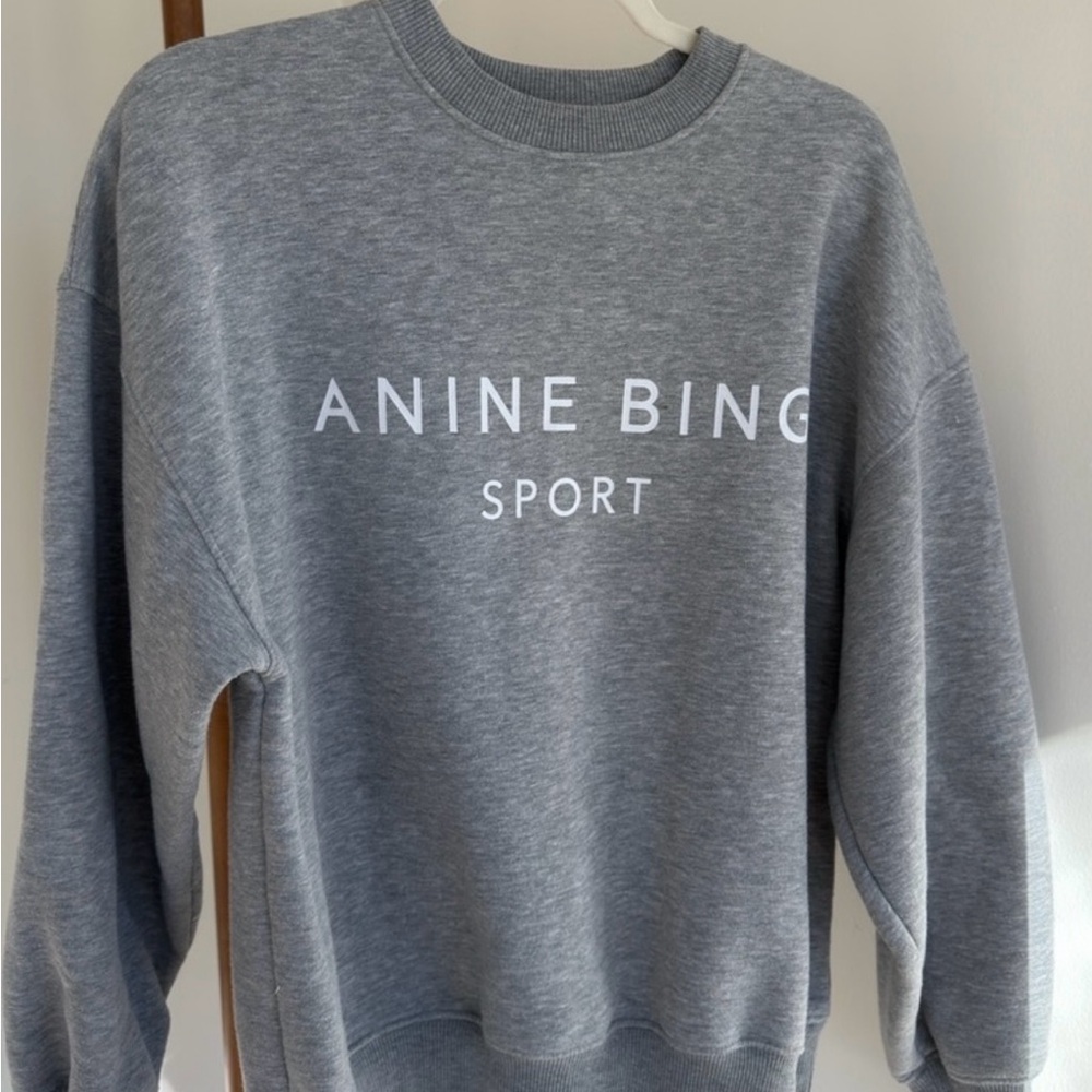 Anine Bing Sport Gray Sweatshirt
